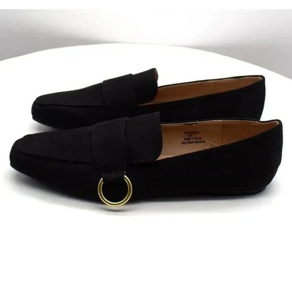 JourneeCollection Benntly/Black TruComfort Foam SlipOn SquareToeLoaferFlatsSz:10 - Picture 4 of 4